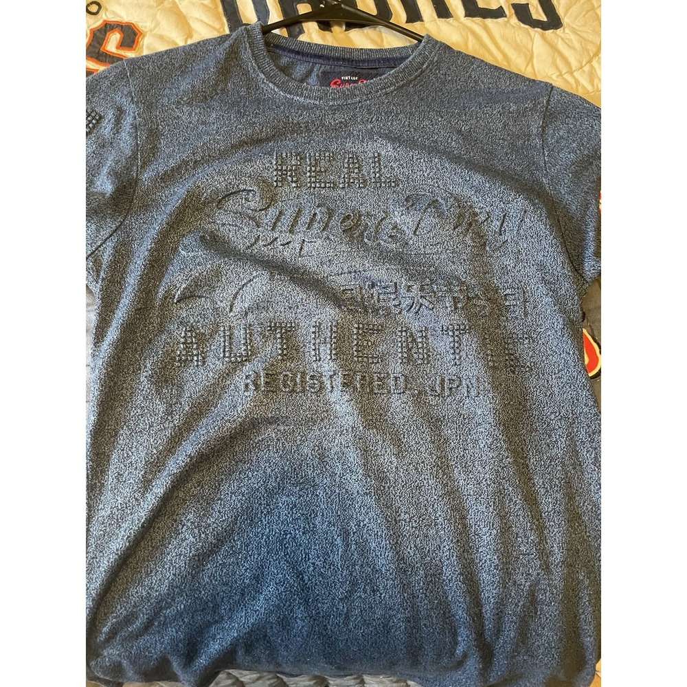 EUC Superdry 'D1 Vintage' Embossed Relief 3D Graphic Crew Neck T-Shirt, S